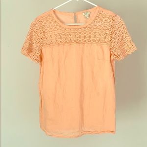 J. Crew Short Sleeved Blouse